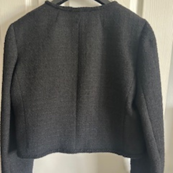 NWT J.Crew Louisa Lady Jacket In Maritime Tweed Size 12 Black - Picture 15 of 16